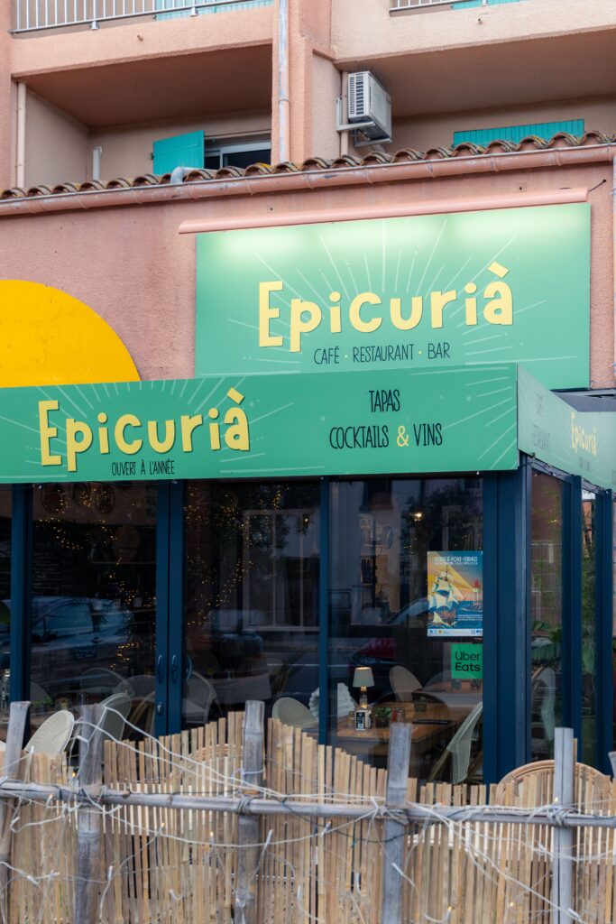 La devanture d'Epicurià à Argeles-sur-Mer