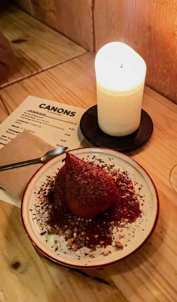 Dessert du Bar à vin Canons et Compagnie à Besançon