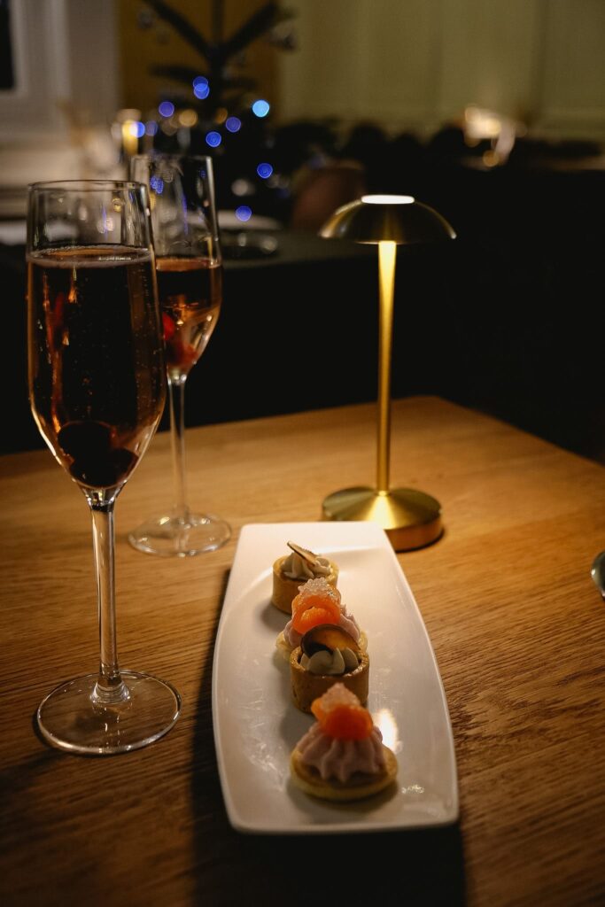 Apéritif et amuses bouches au restaurant Le Cercle à Besançon