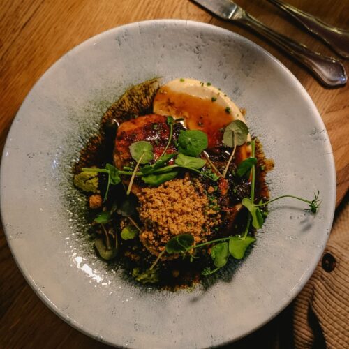 Plat de ris de veau au restaurant Le Cercle à Besançon