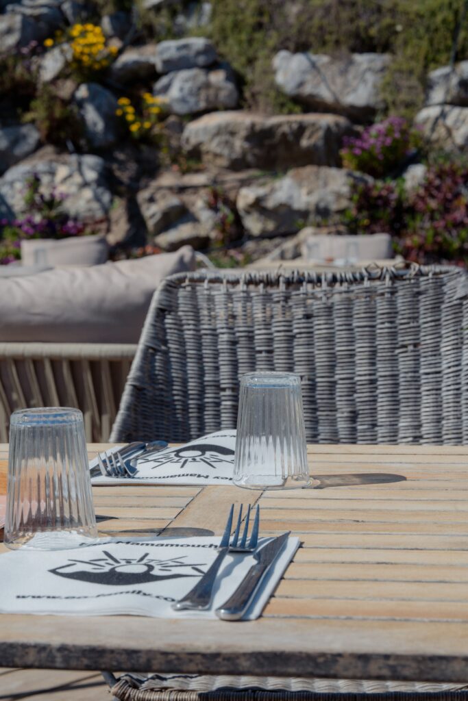 Une table du Mamamouchi à Gruissan