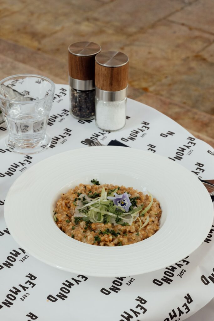 Le risotto petit épeautre et truffe blanche