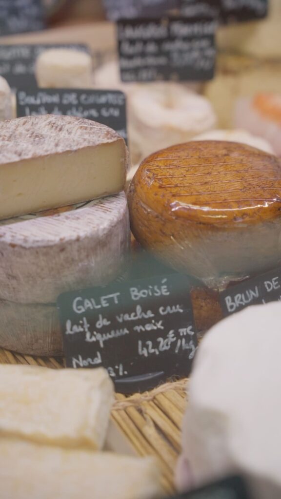 Différents fromages de la fromagerie Caseus