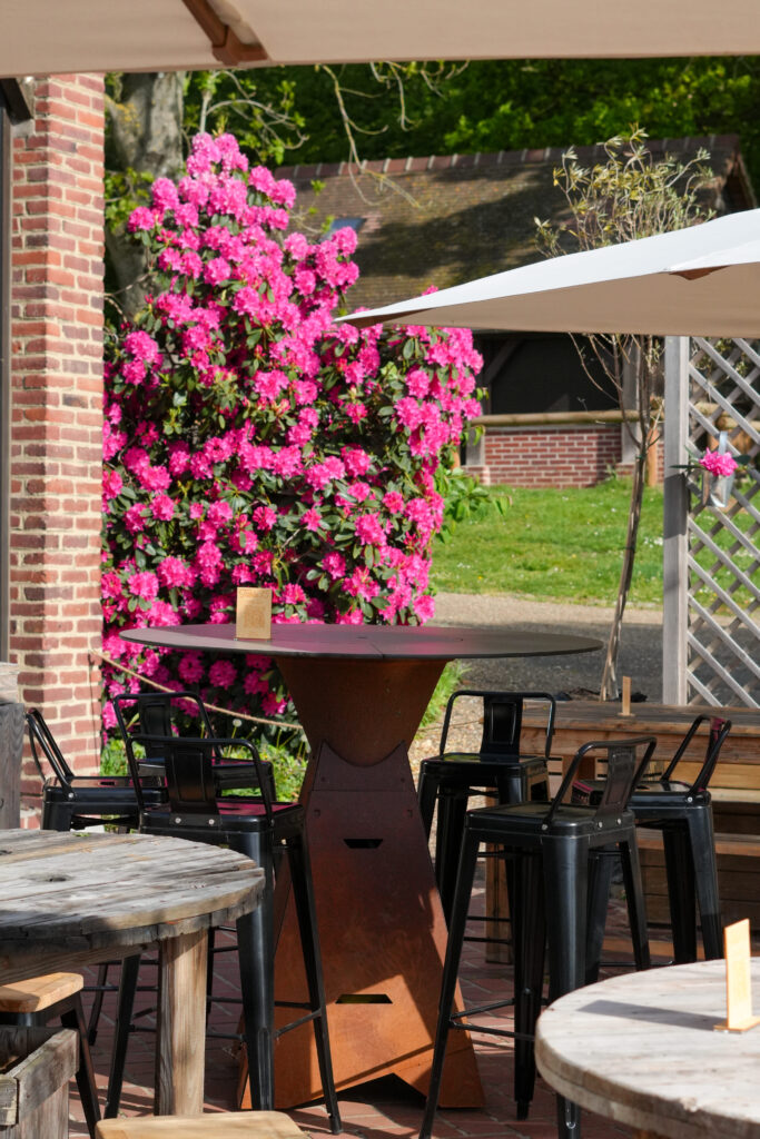 Une terrasse de la Guinguette d'Aboun au parc de Rouelles