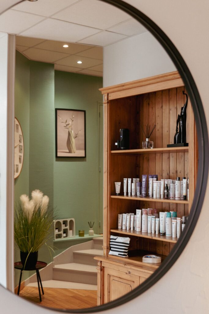 La boutique de l'institut Au Coeur des Soins à Angers