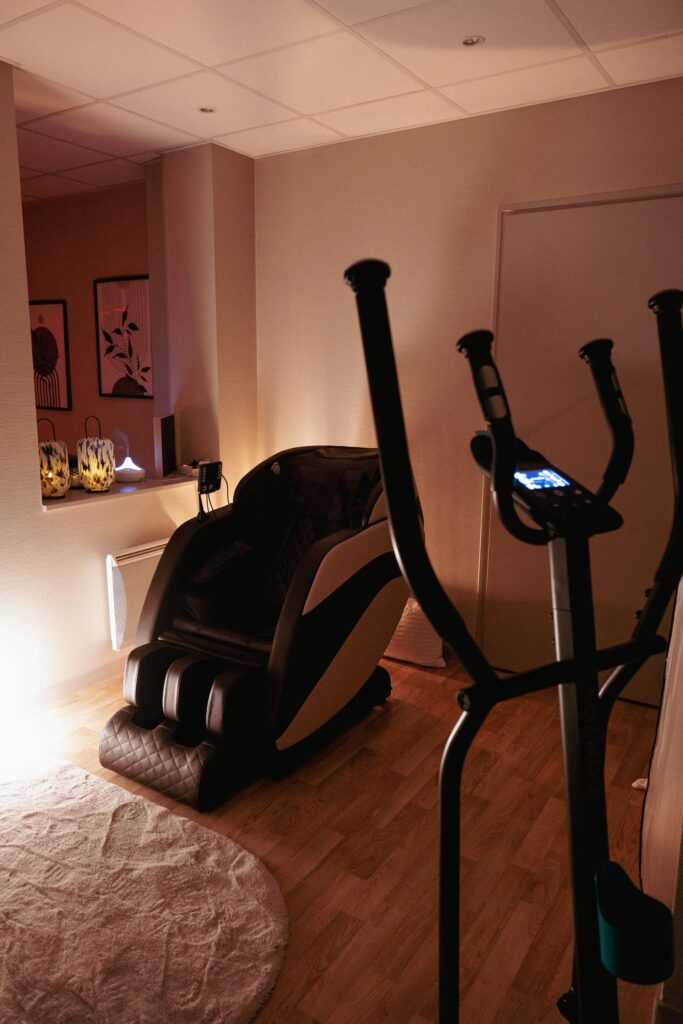 Le fauteuil massant à l'institut Au Coeur des Soins à Angers