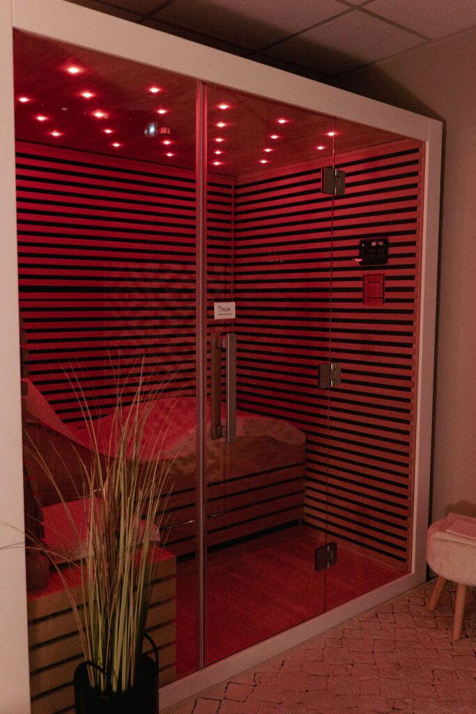 Le sauna à l'institut Au Coeur des Soins à Angers