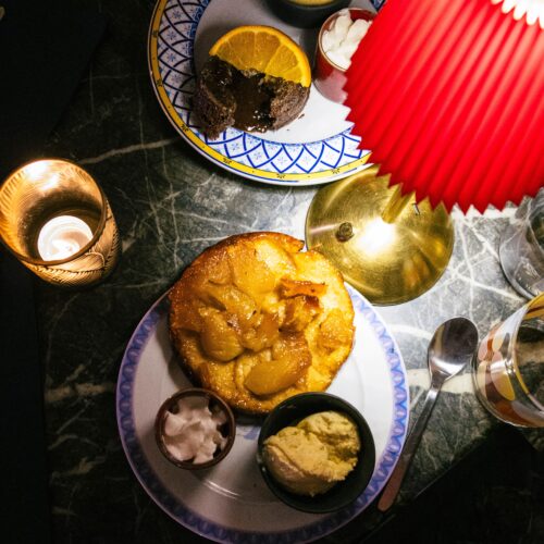 la bastiaise by Sophie desserts tarte tatin et fondant chocolat