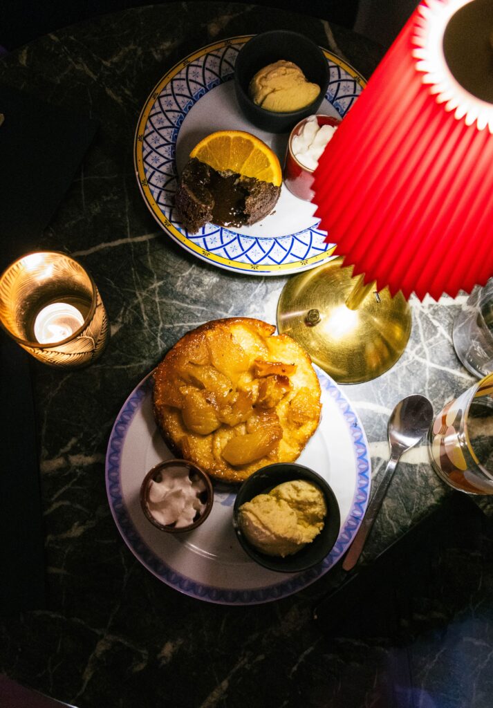 la bastiaise by Sophie desserts tarte tatin et fondant chocolat