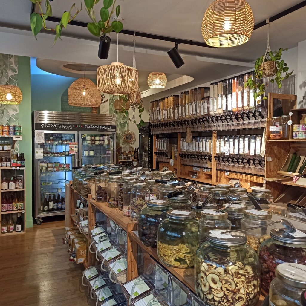 L'intérieur de la boutique Les Bocaux d'Ana