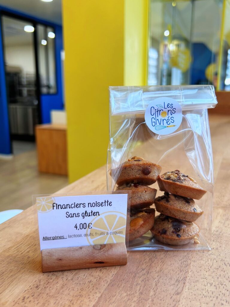 les citrons givres financiers noisette sans gluten