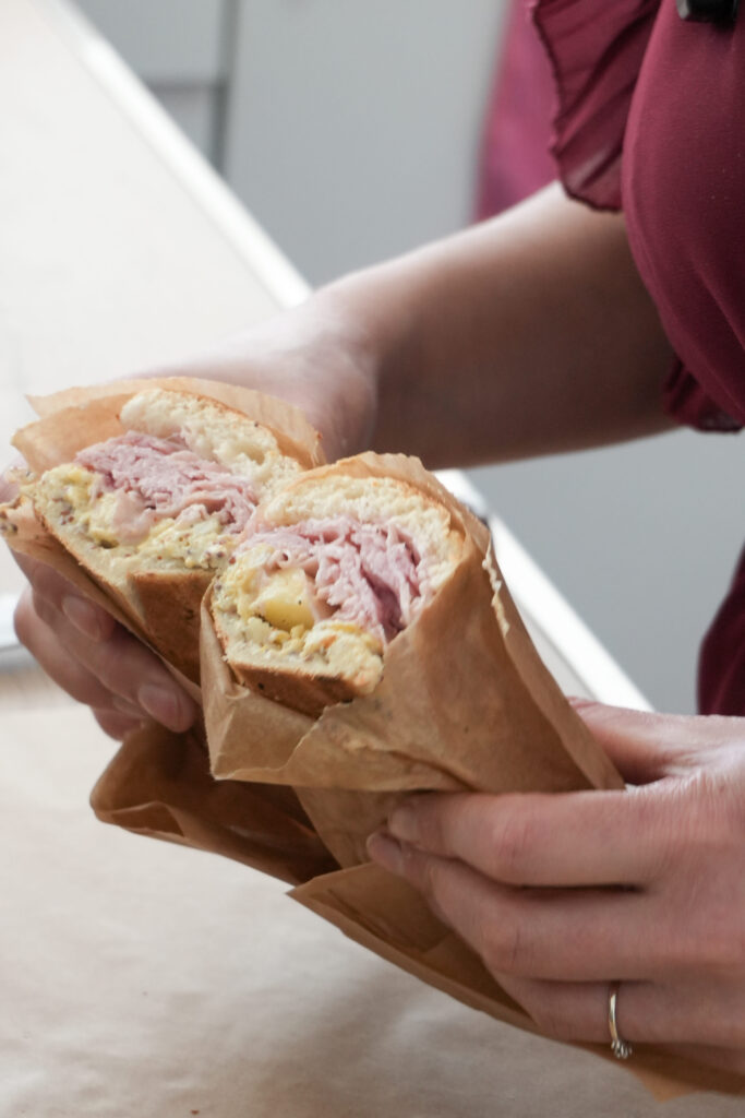 Un sandwich du restaurant Les Frangines au Havre