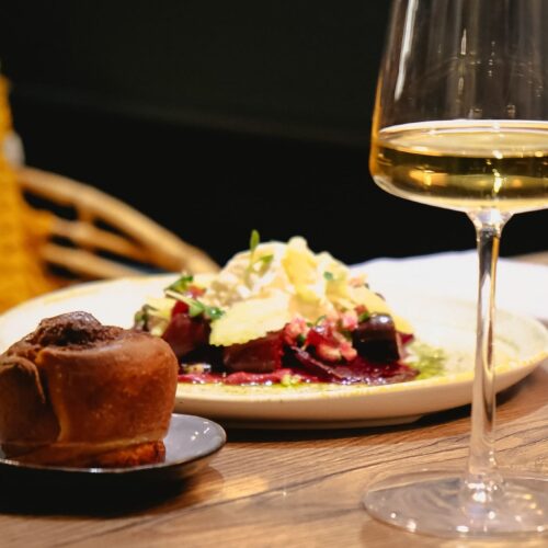 Entrée au chèvre à la carte du restaurant Pourquoi Pas à Pontarlier