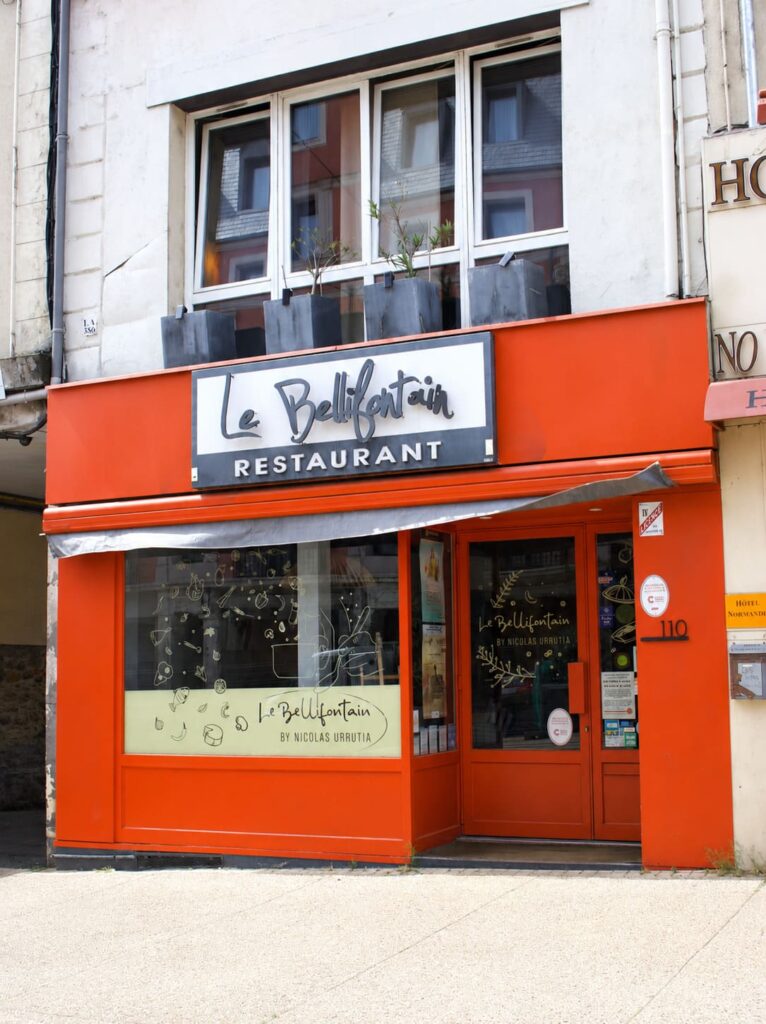 Devanture du restaurant Le Bellifontain, cuisine gastronomique
