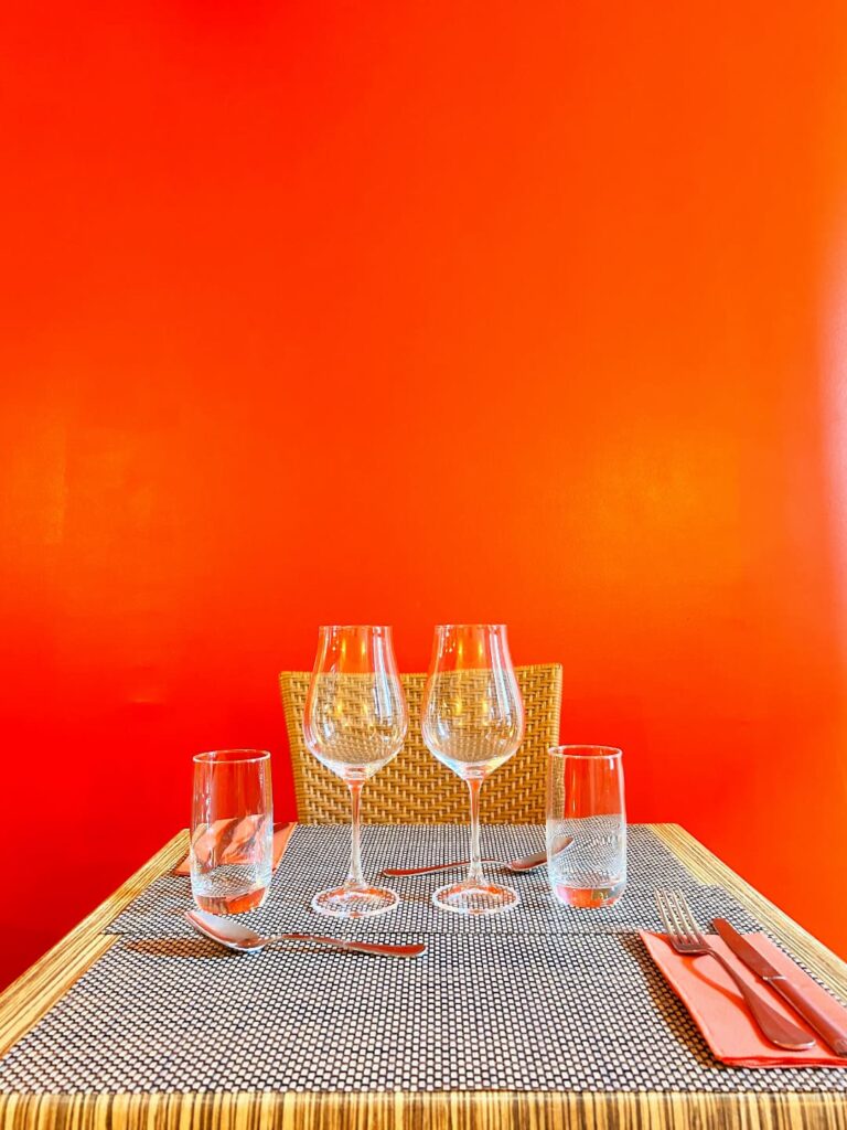 Table du restaurant Le Bellifontain, cuisine gastronomique