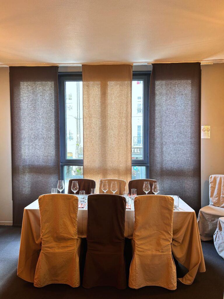 Table du restaurant Le Bellifontain, cuisine gastronomique