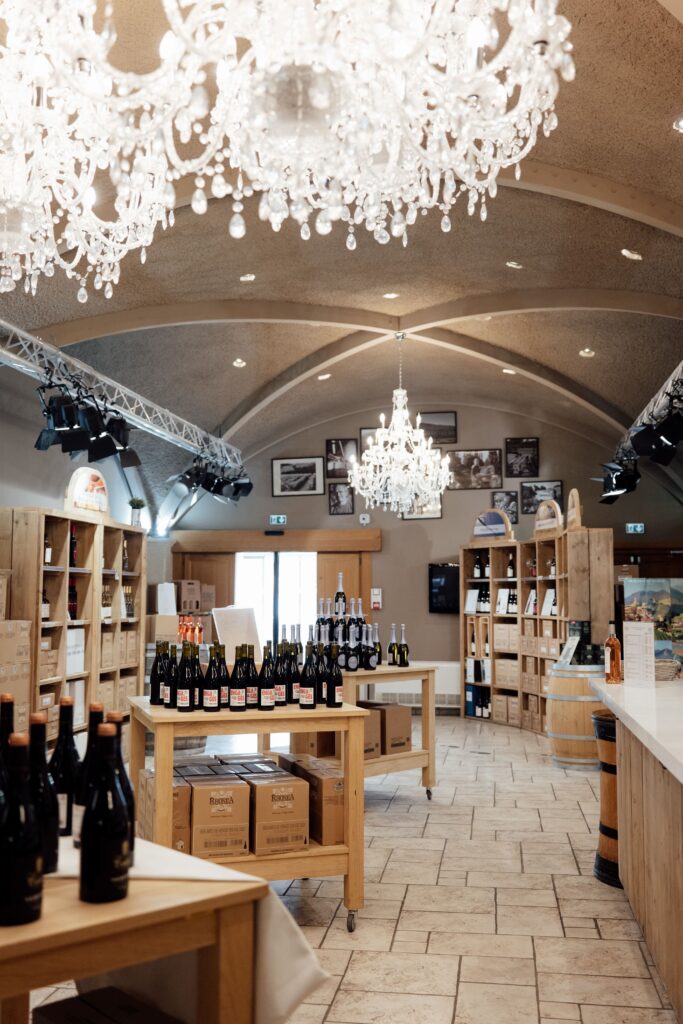 L'intérieur de Rhonéa à Beaumes-de-Venise