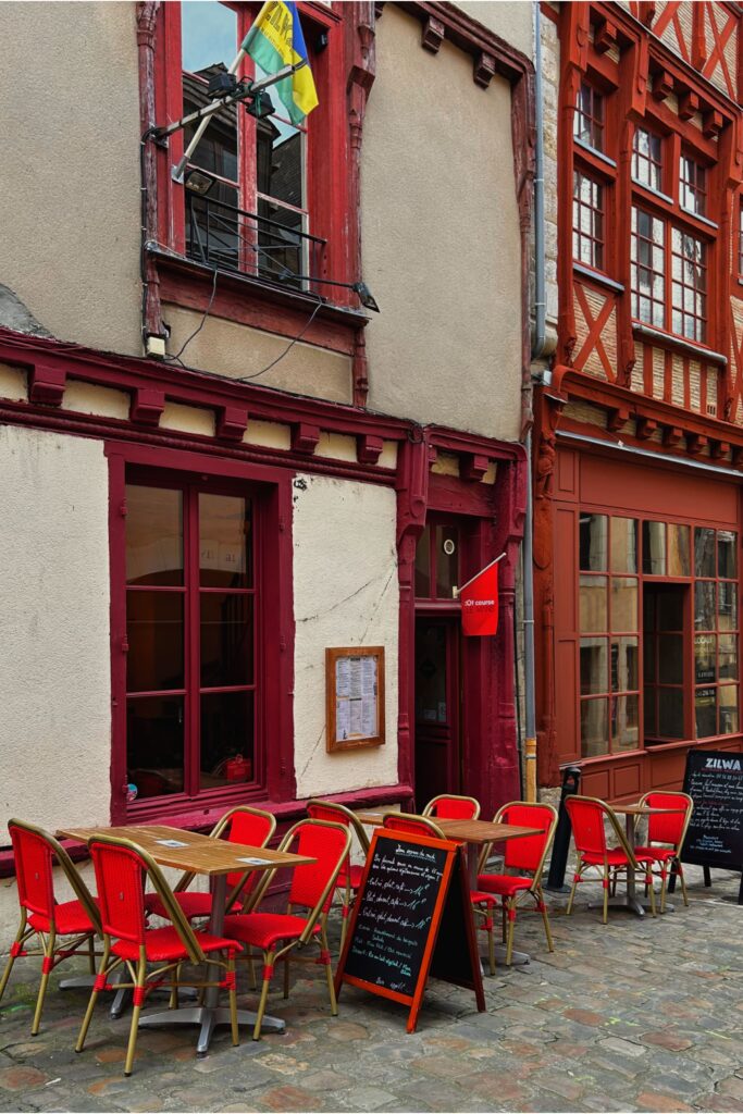 Terrasse dans le vieux mans