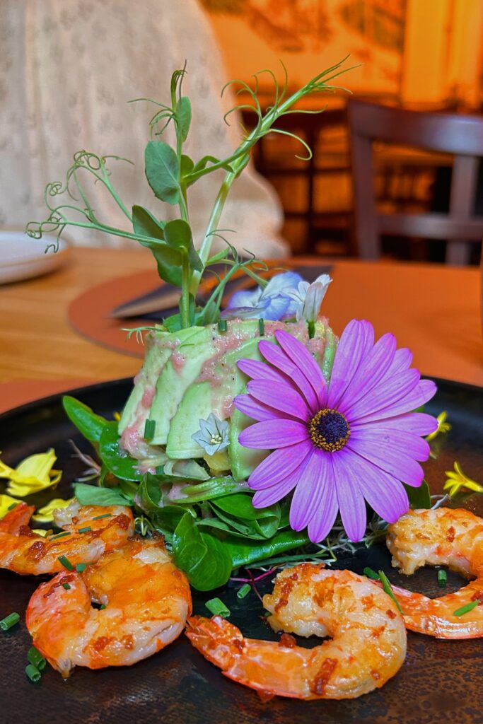 salade avocat crevettes fleur mauricien