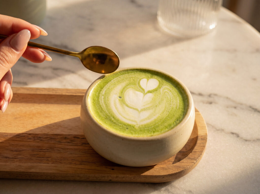 matcha chaud chez Apach'