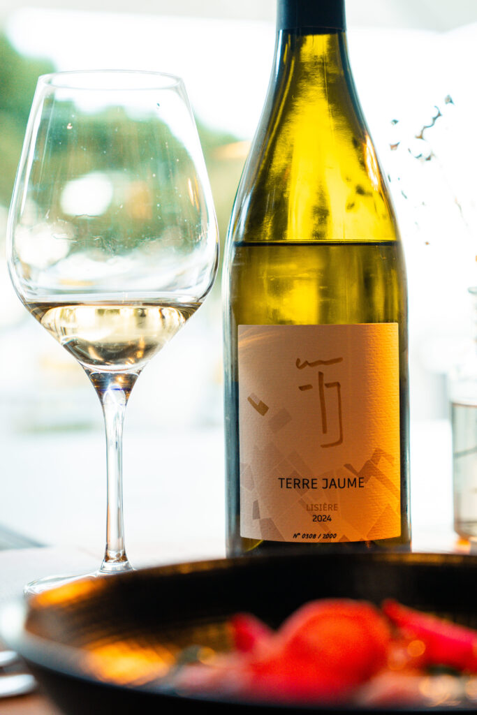 Le vin blanc du domaine Terre Jaume du Bistrot à la Mer à Argelès-sur-Mer
