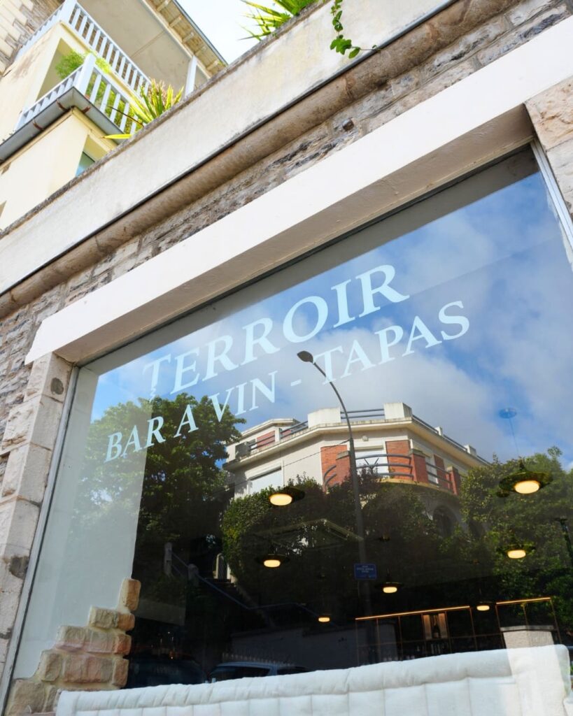 Vitrine de terroir à biarritz
