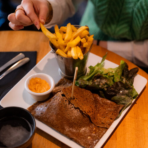 La crêpe de la Crêperie de la Poste à Roscoff