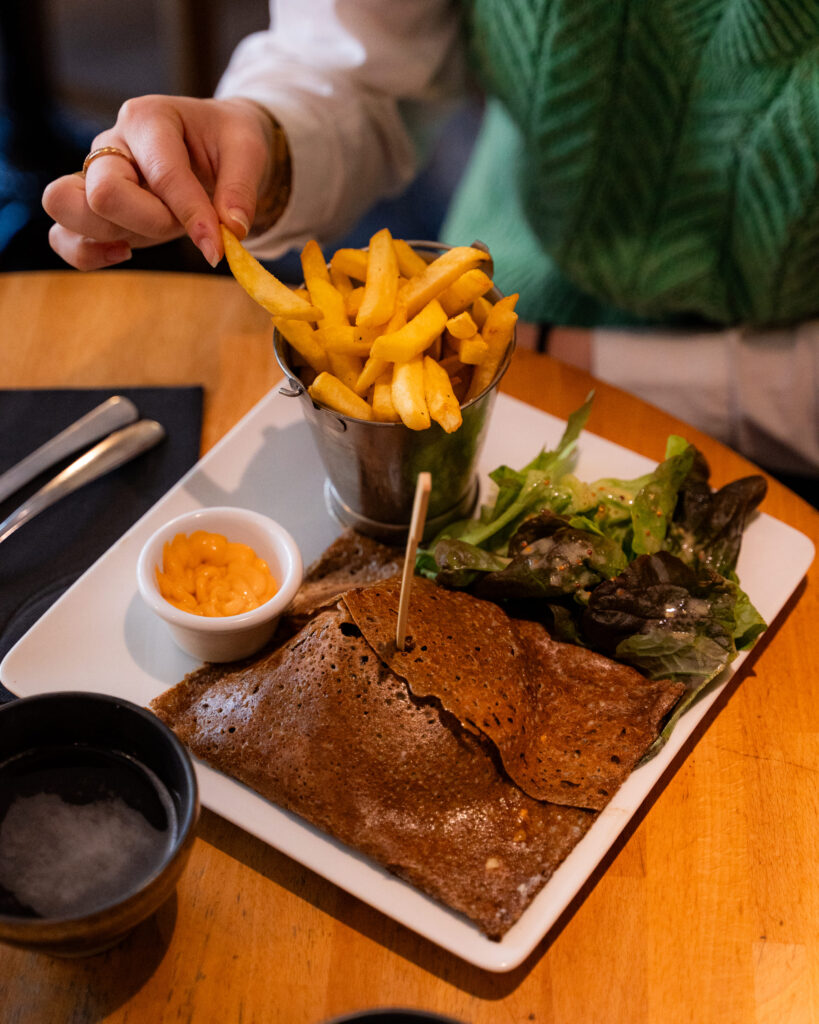La crêpe de la Crêperie de la Poste à Roscoff