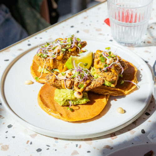 Les pancakes formule brunch chez Dimanche à Canet-en-Roussillon