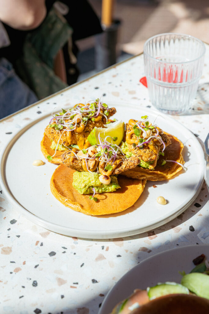 Les pancakes formule brunch chez Dimanche à Canet-en-Roussillon