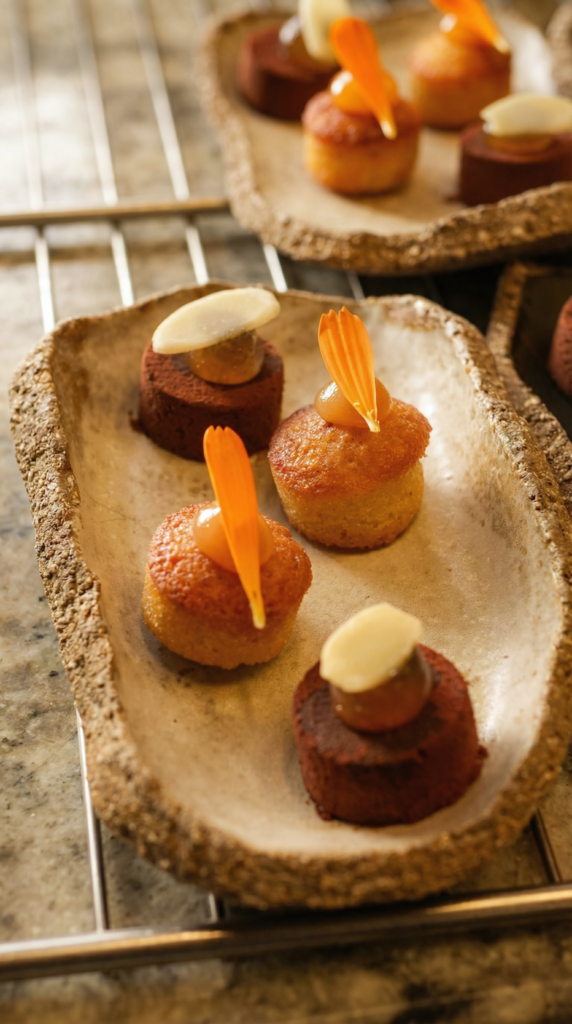Les mignardises servies en fin de repas au Capu