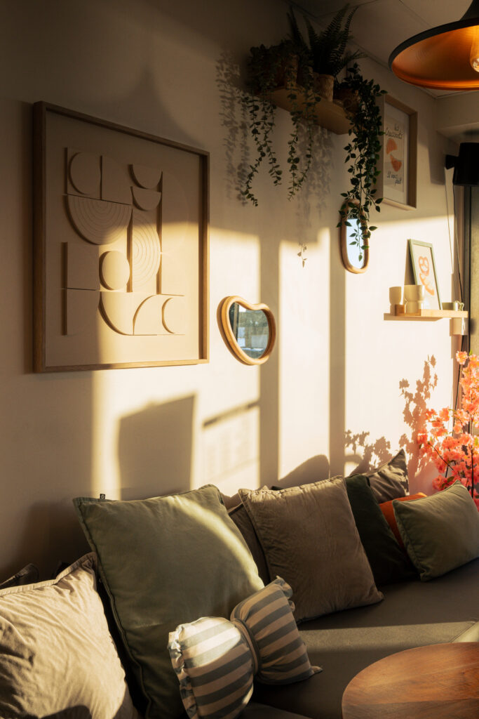 Le coin salon de Chez Claire à Port-la-Nouvelle