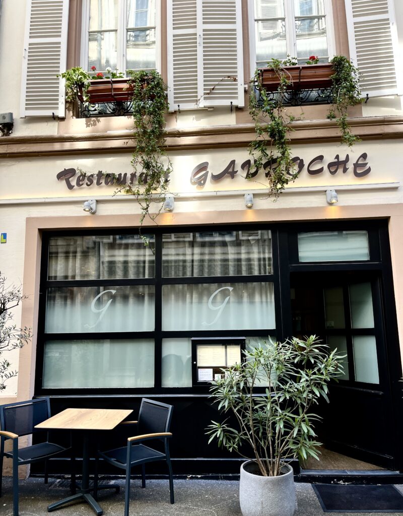 Devanture du restaurant Gavroche à Strasbourg