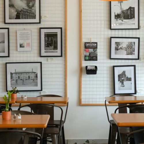 Des tables du restaurant Quai des délices au Havre