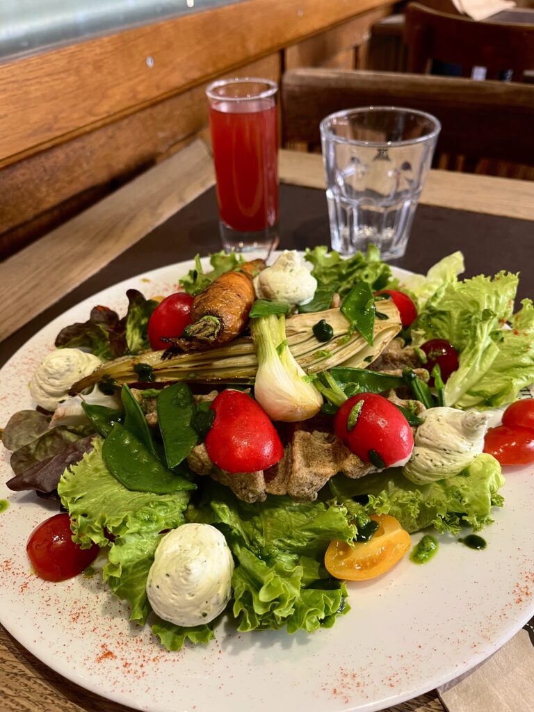 bistrot et chocolat-gaufre sarasin salade