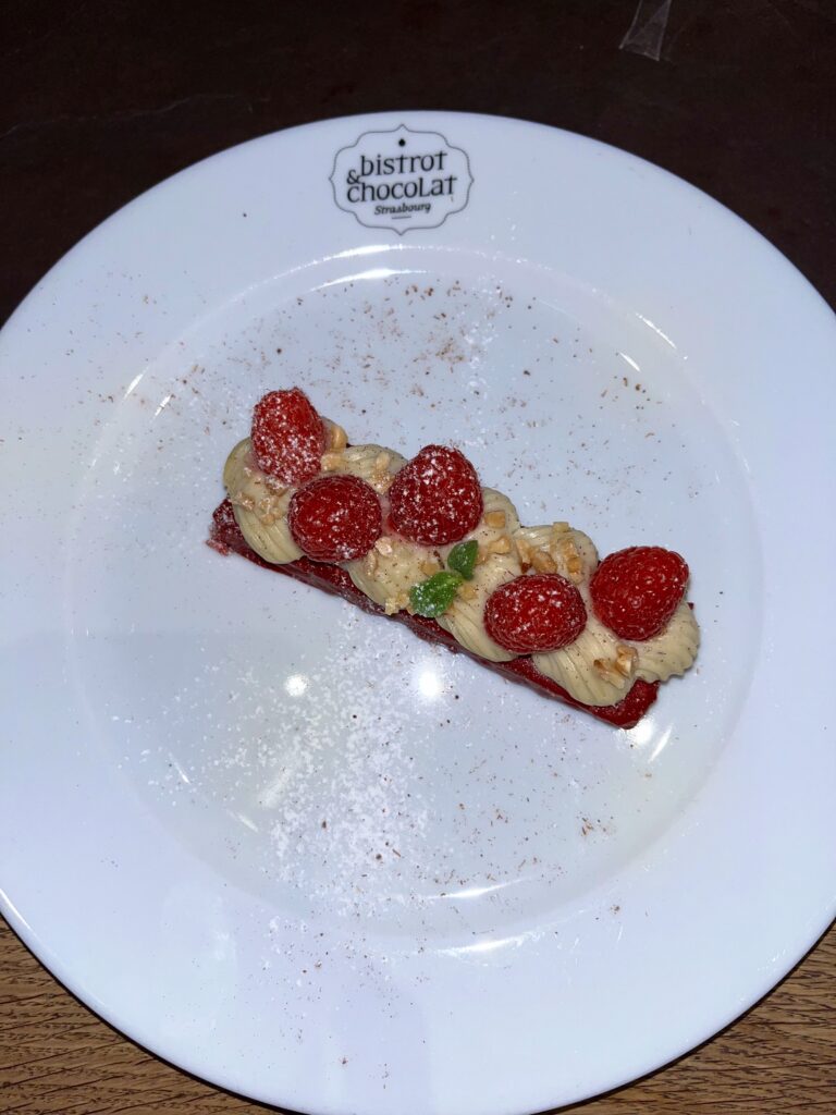 bistrot et chocolat-dessert framboise