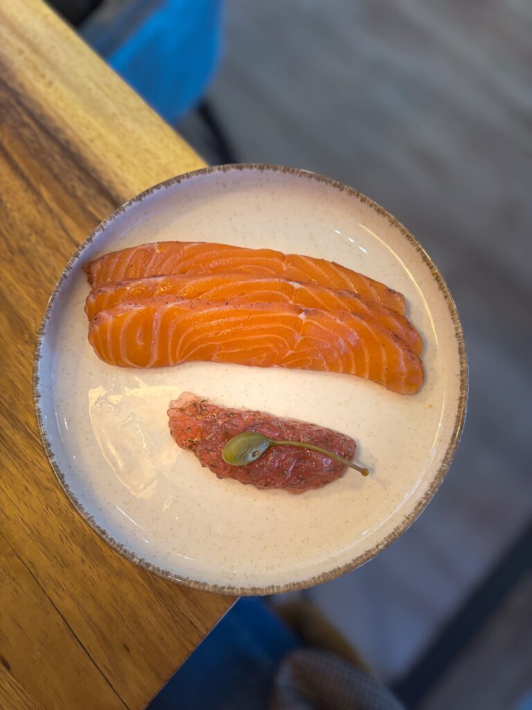 Le panier du pecheur assiette gravlax saumon