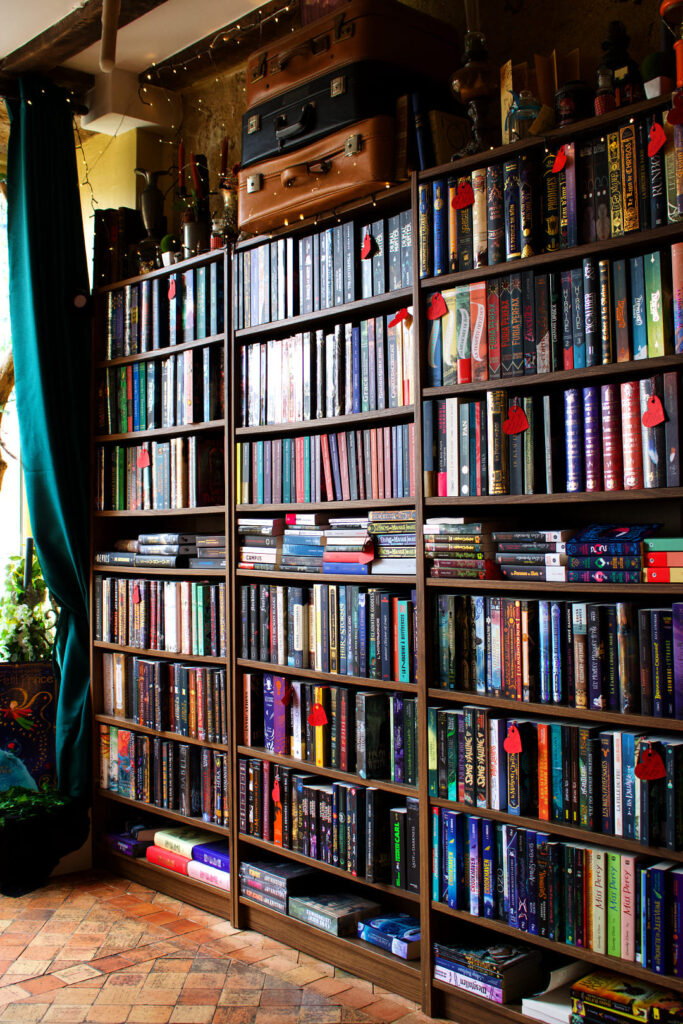 Livres librairie salon de thé ambiance imaginaire à Le Mans