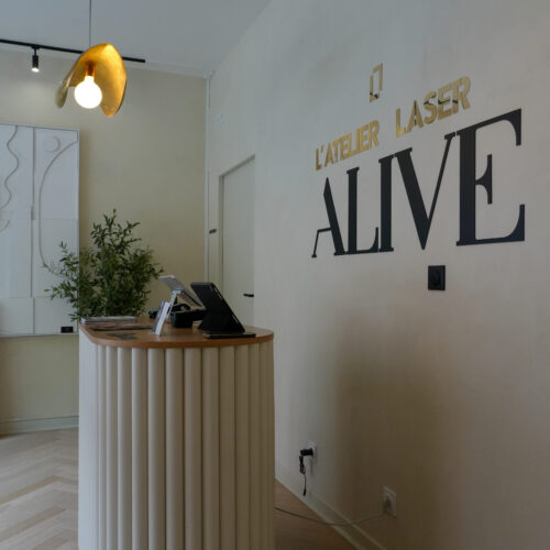 Une salle d'accueil de l'institut Alive Beauty Expert au Havre