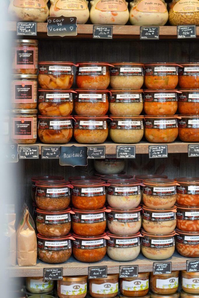 Des conserves de chez l'épicerie Aux Rendez-vous des Gourmets au Havre