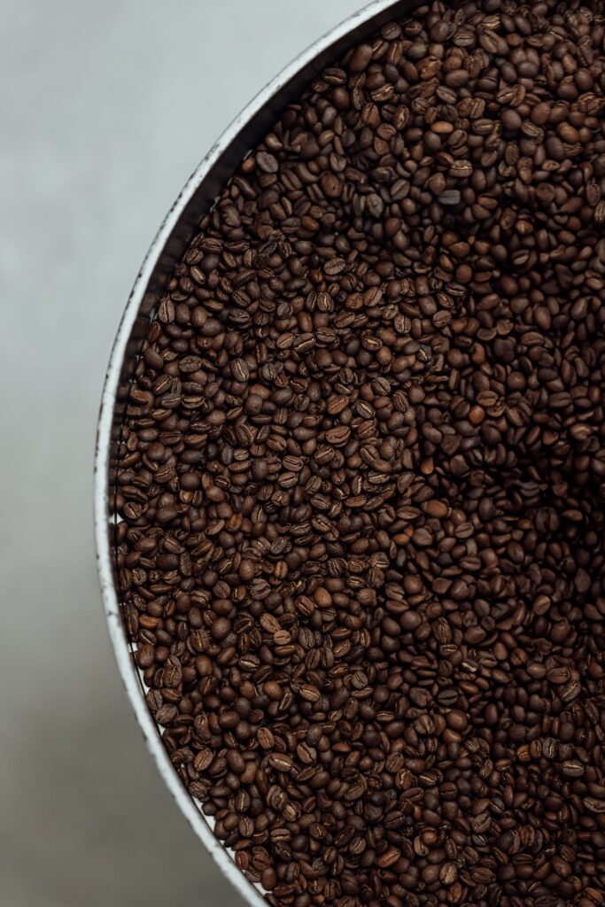 Le café fraichement torréfié