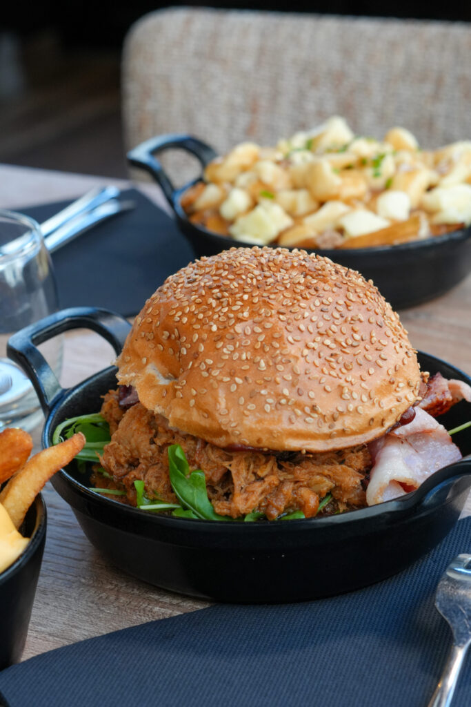 Un burger du restaurant la Cabane Maltée au Havre