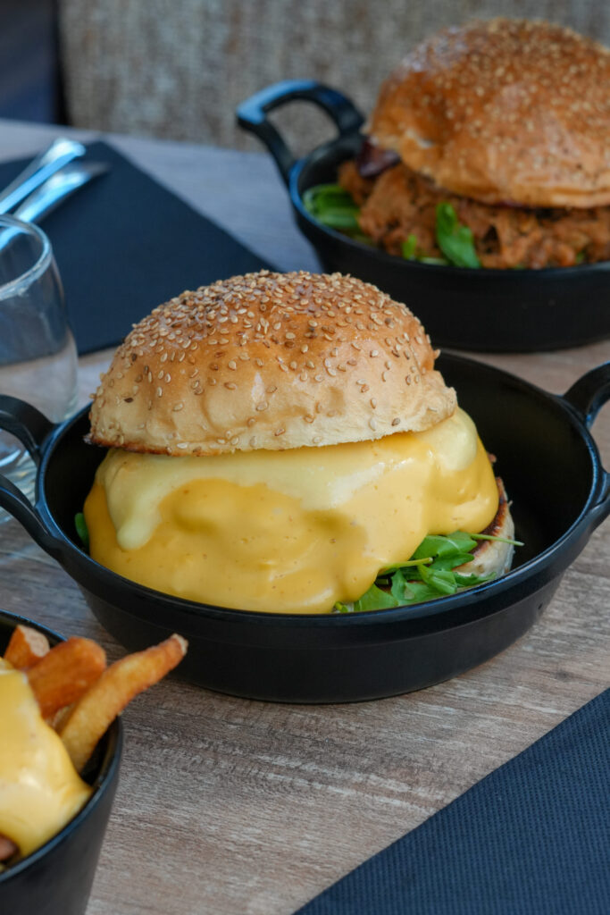 Un burger du restaurant la Cabane Maltée au Havre