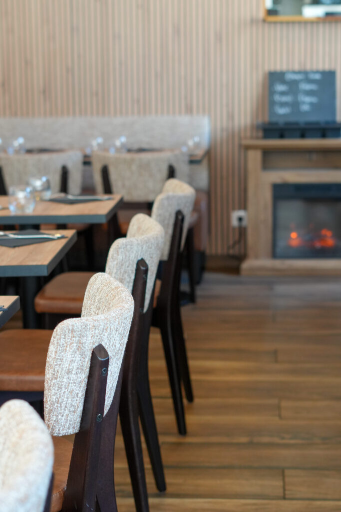 Des tables du restaurant la Cabane Maltée au Havre