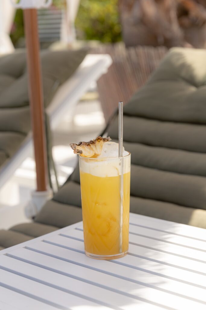 Un cocktail création de la Villa Arsène au Barcarès