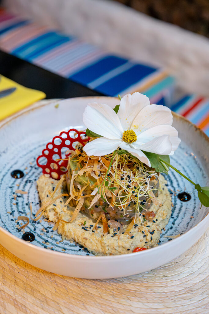 Une entrée du restaurant Le Sud à Perpignan