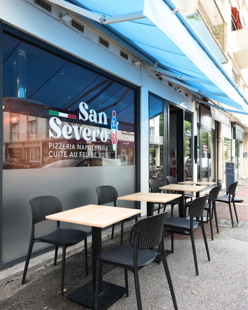 exterieur de san severo une pizzeria à bayonne
