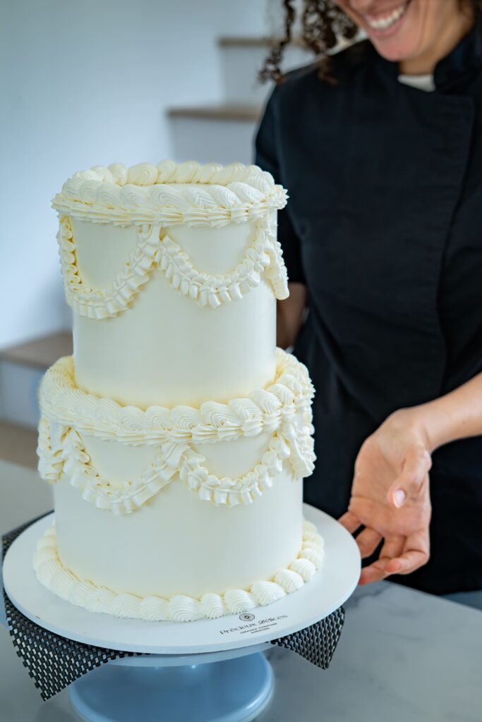 Gateauu et wedding cake sur mesure fait par Précieux Délices pour un mariage dans le Loiret