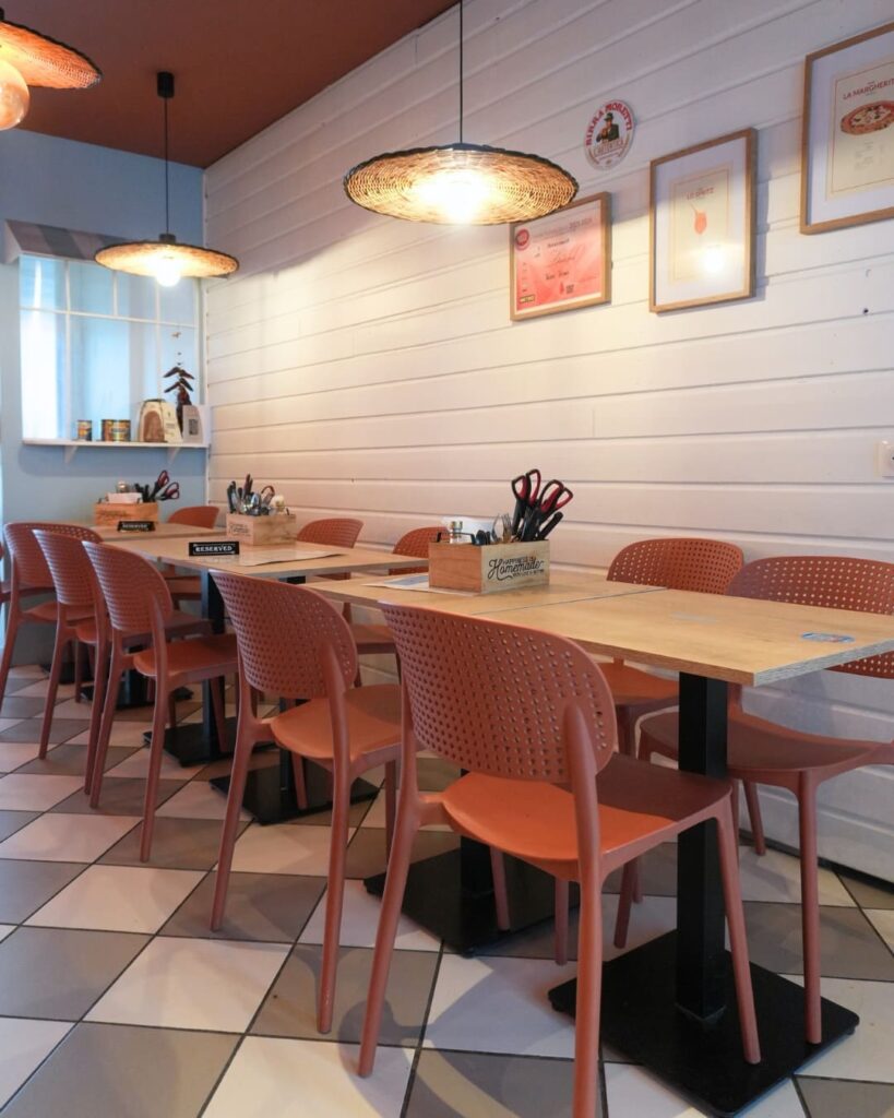 deuxieme partie de l'interieur de san severo une pizzeria à bayonne