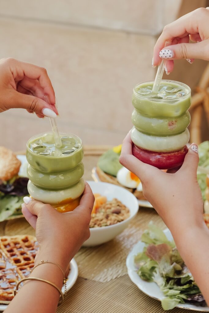 Ice Matcha fraise et mangue